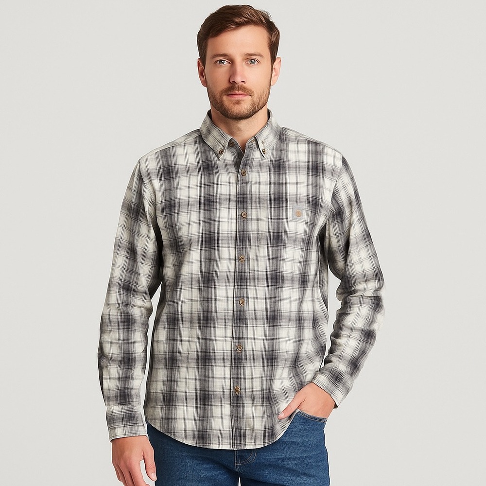 Carhartt Men Plaid Button Down Long Sleeve Shirt Casual Workwear Size XL